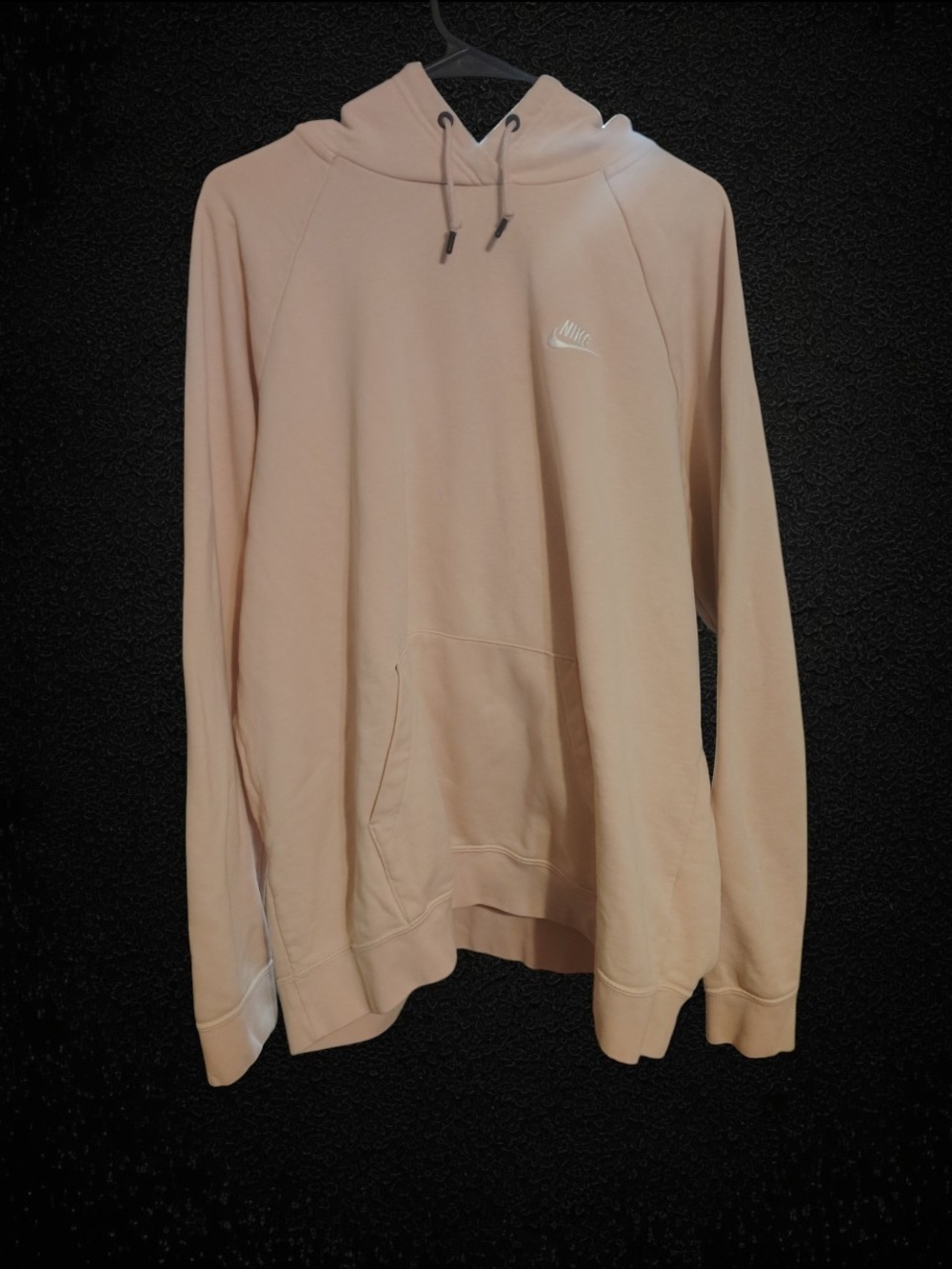 Nike Light Pink/Cream Hoodie with Small Logo